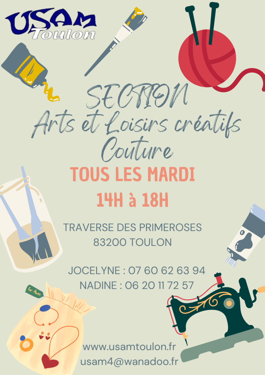 Activités Arts et Loisirs Créatifs - Couture 