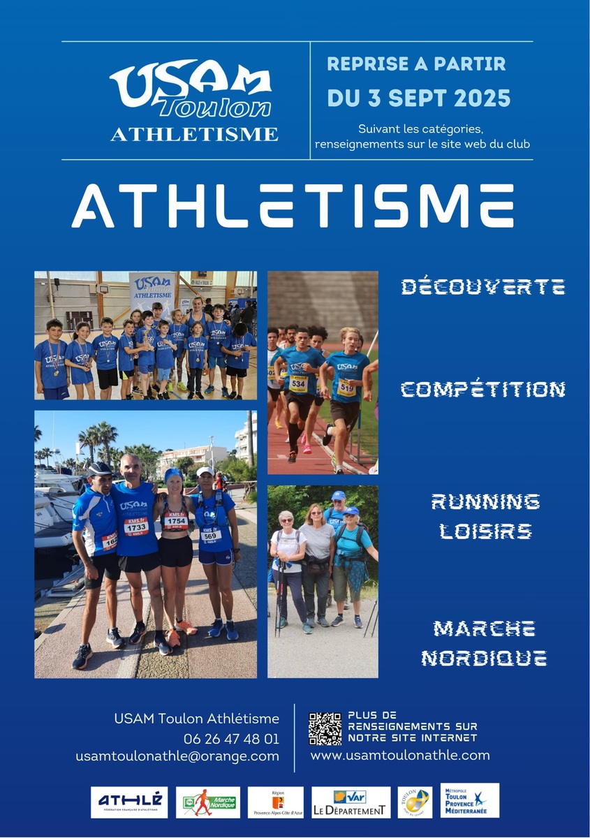 Inscriptions Athlétisme et Marche Nordique 2025-2026