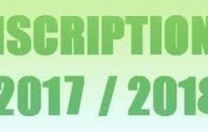 Inscriptions 2017-2018